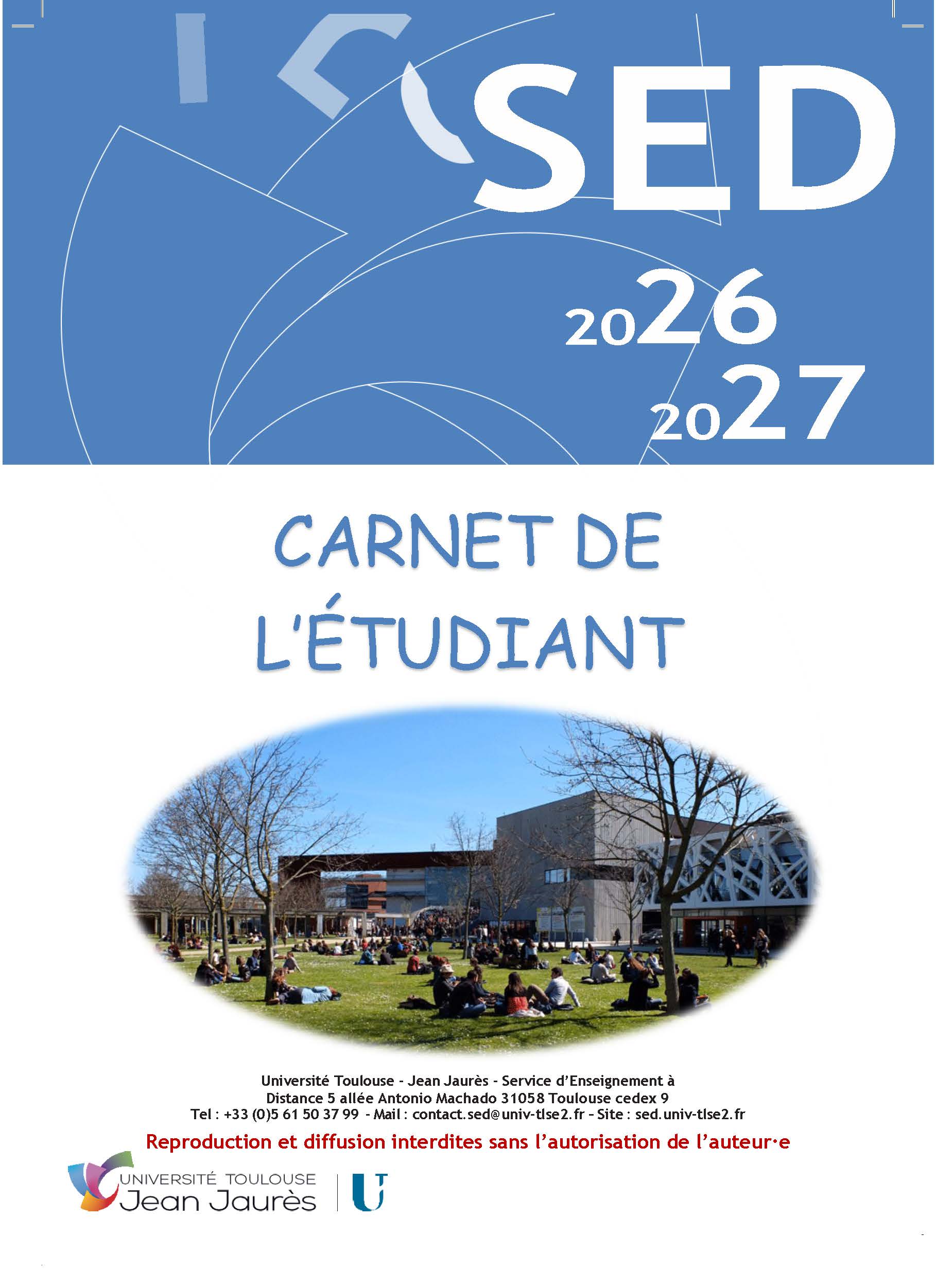 Carnet Etudiant 2026 2027